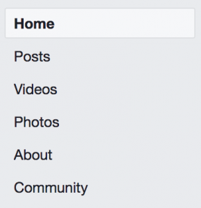 Facebook tabs default on all templates