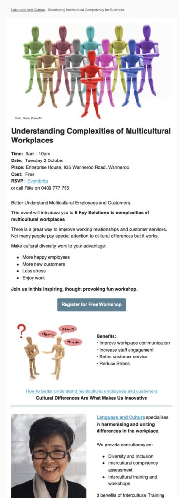 Language and Culture Mailchimp