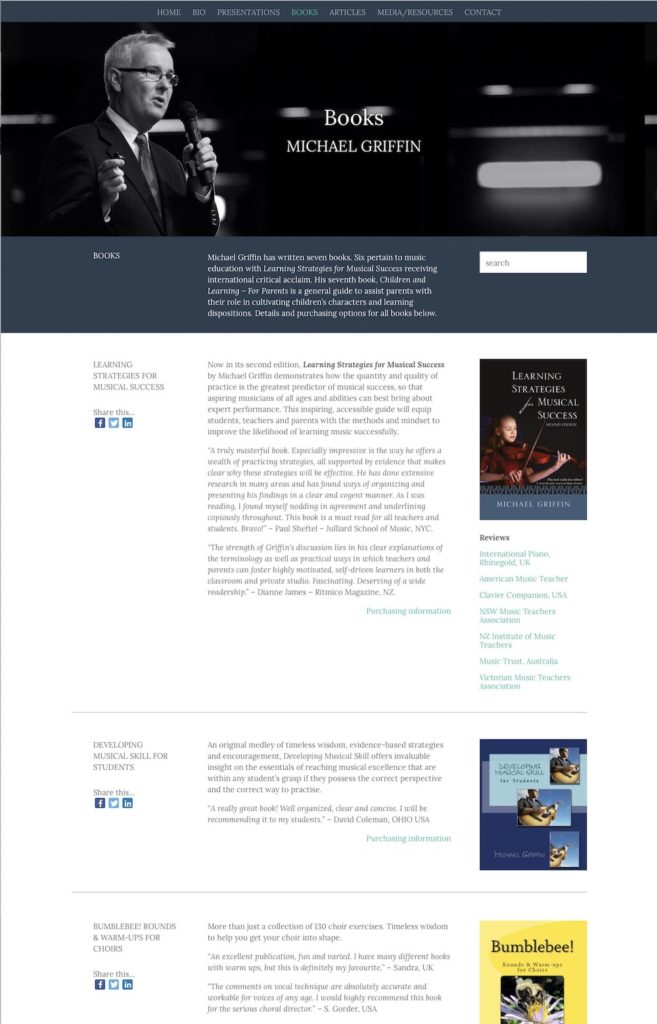 Professional Development - Michael Griffin