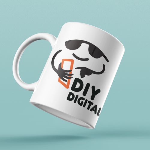 DIY Digital logo coffee mug PlaceIT