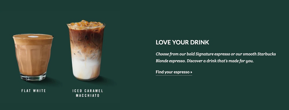 Stabucks using images on websites