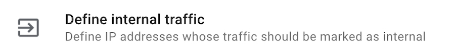 Define internal traffic